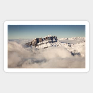 Snow Covered French Mountain Landscape Sticker